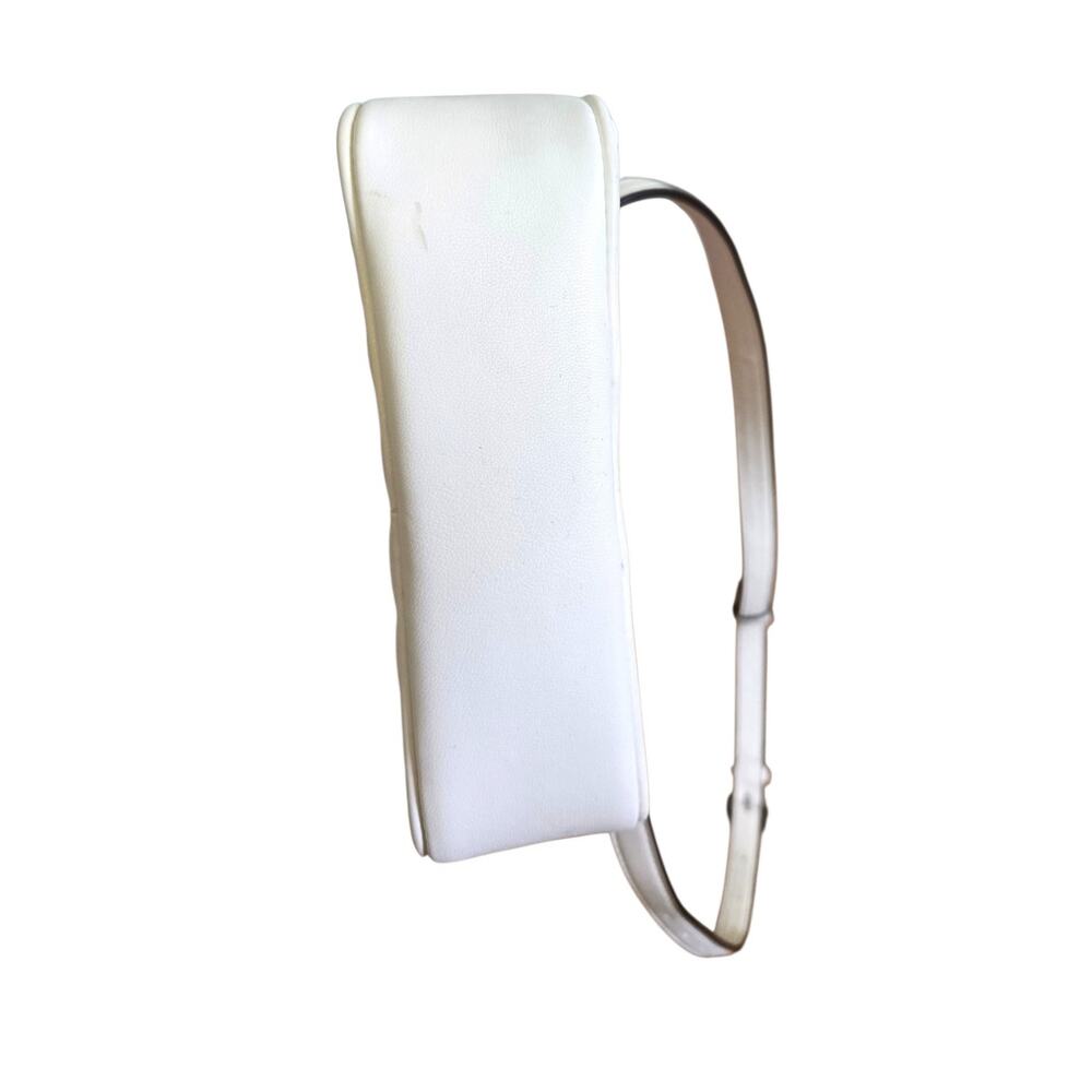 Michael Kors Minimalist Chic White Quilted Leather Belt Bag Silver Hardware - Picture 4 of 9